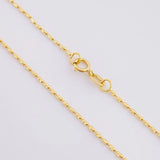 Cadena Morse 1.5g / 18 in / 0.75mm Oro Amarillo 18K