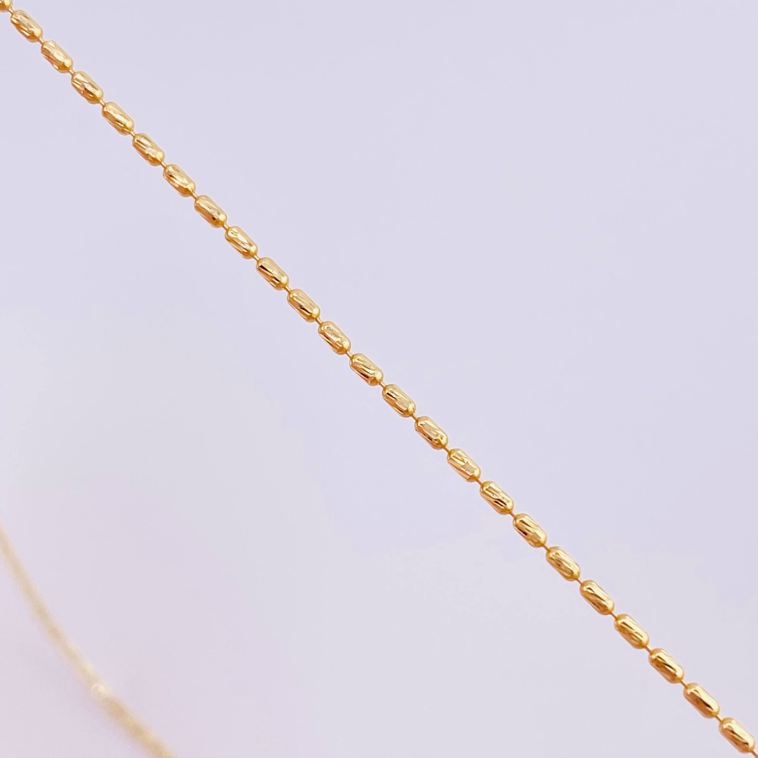 Cadena Morse 1.35g / 16 in / 1mm Oro Amarillo 18K