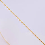 Cadena Morse 1.35g / 16 in / 1mm Oro Amarillo 18K