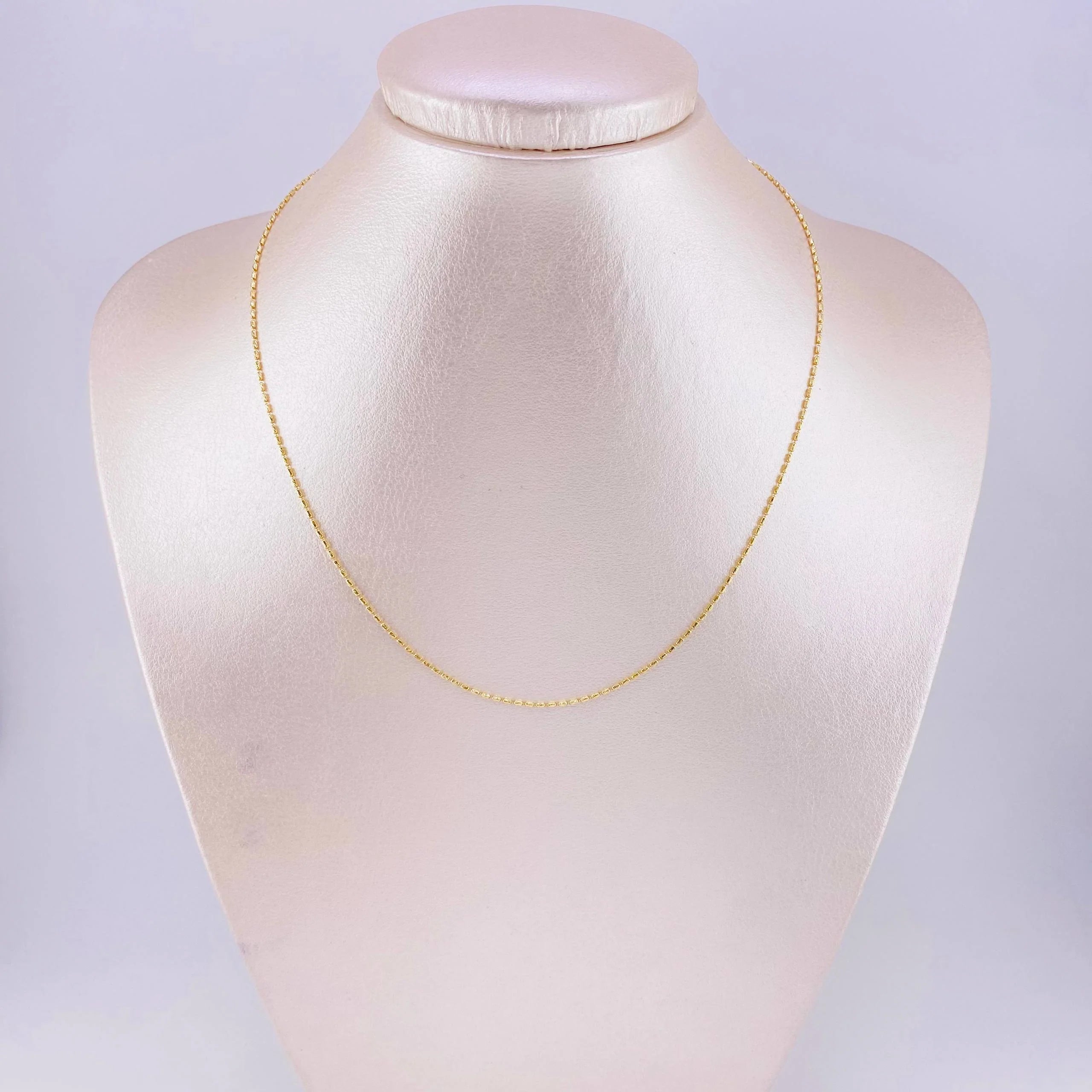 Cadena Morse 1.5g / 18 in / 0.75mm Oro Amarillo 18K