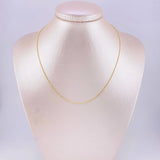 Cadena Morse 1.5g / 18 in / 0.75mm Oro Amarillo 18K