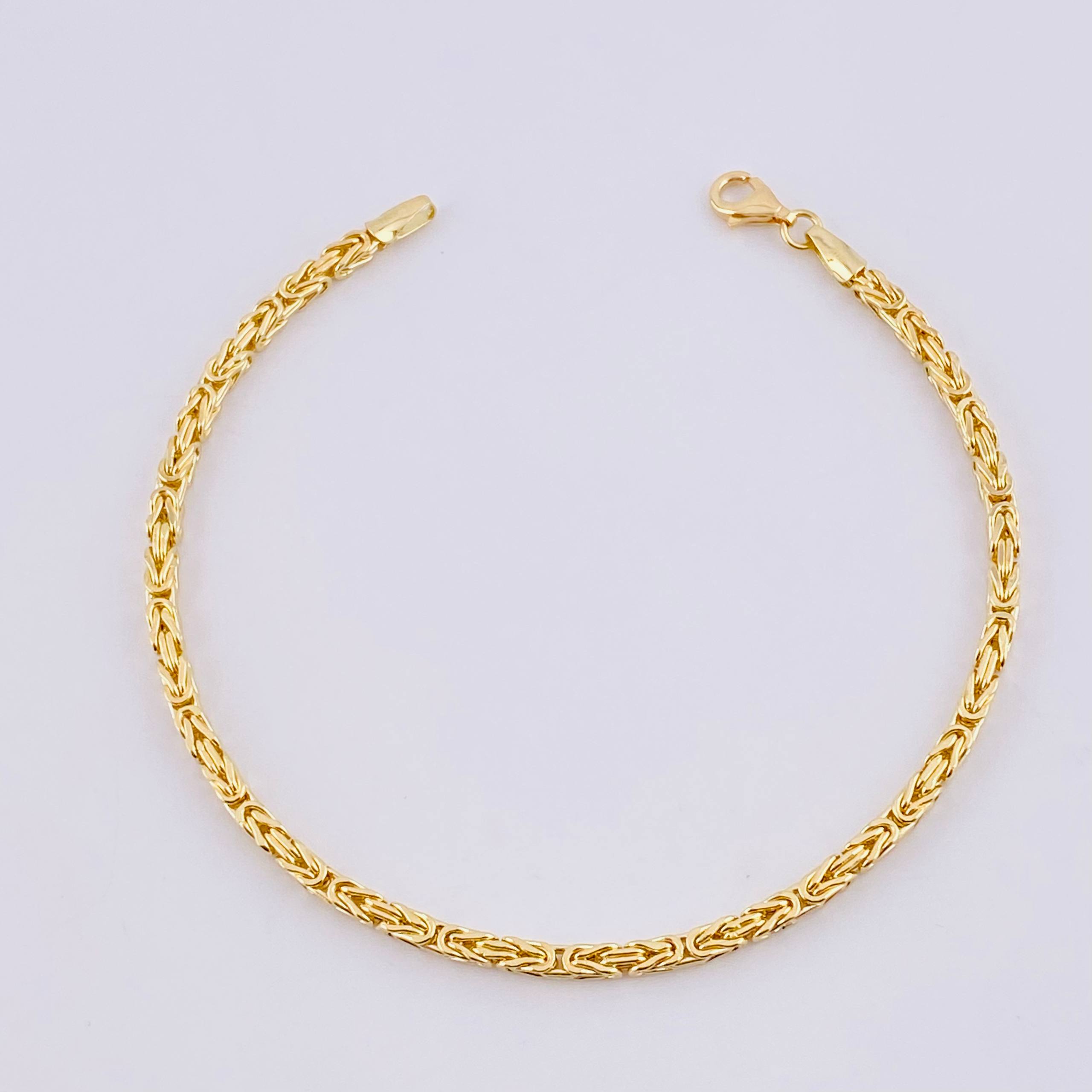Bracelet Peruvian 6.7g / 8 1/2 in / 2.75mm Yellow Gold 18K