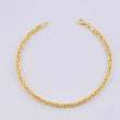 Bracelet Peruvian 6.5g / 8 1/4 in / 2.75mm Yellow Gold 18K
