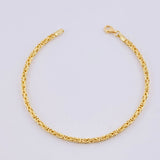 Bracelet Peruvian 6.5g / 8 1/4 in / 2.75mm Yellow Gold 18K