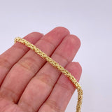Bracelet Peruvian 6.7g / 8 1/2 in / 2.75mm Yellow Gold 18K