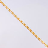 Pulso Plano Espiral 3.4g / 8 in / 2.2mm Oro Amarillo 18K