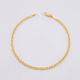 Flat Mariner Bracelet 1.4g / 6 1/2 in / 2.2mm Yellow Gold 18K