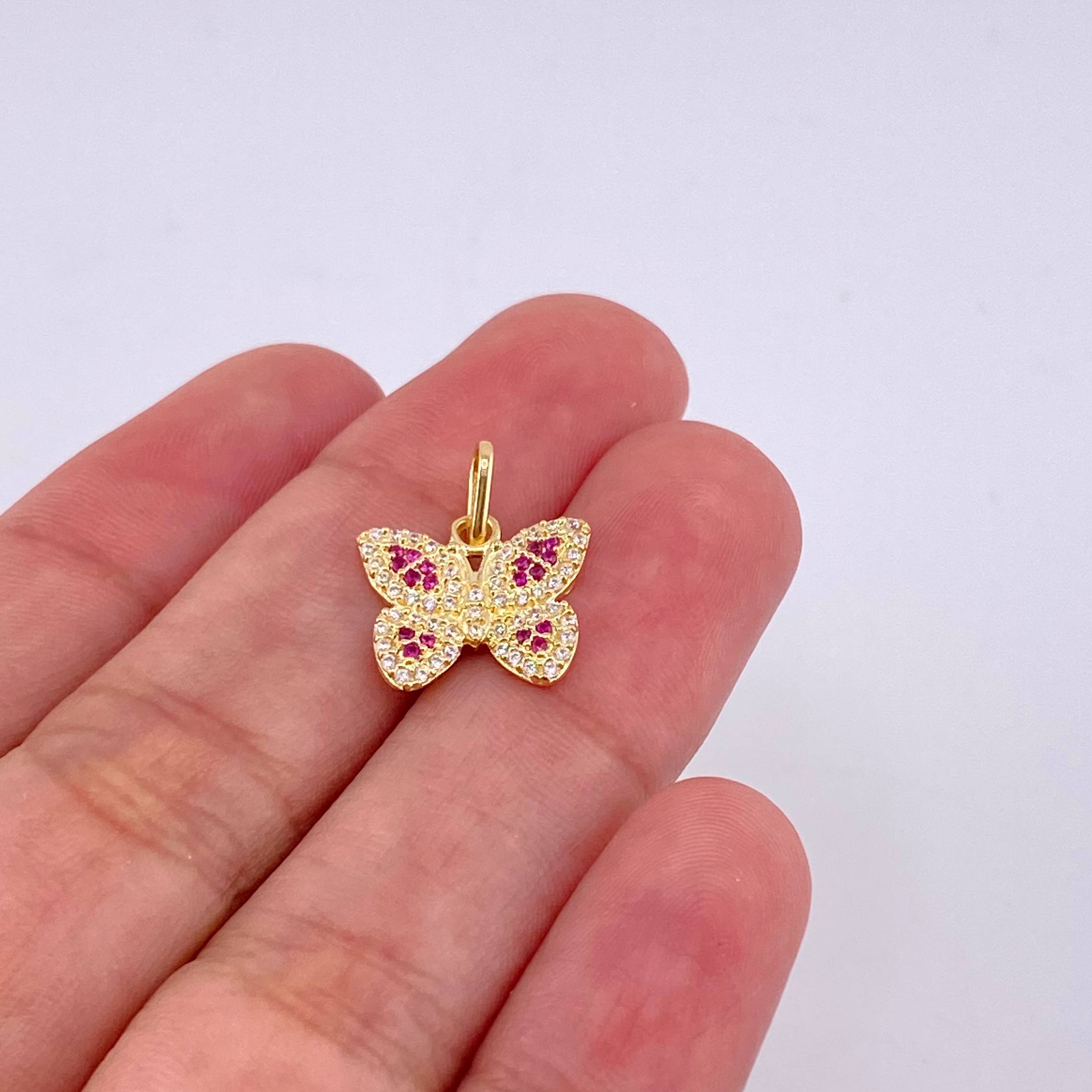 Dije Mariposa 1.45 g / 3/4 in Oro Amarillo 18K