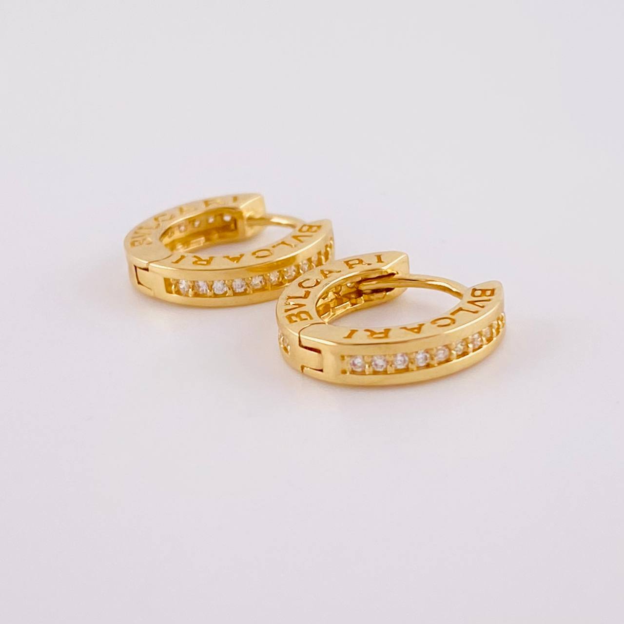 Hoop Earrings Carril Bv Tupido 3.95g / 1/2 in 18K Yellow Gold