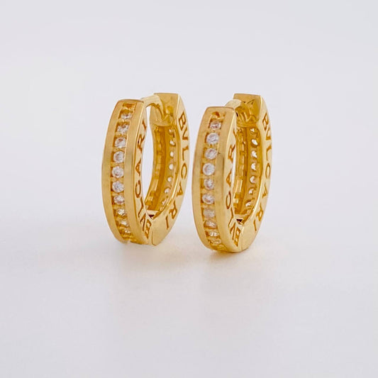 Hoop Earrings Carril Bv Tupido 3.45g / 1/2 in Yellow Gold 18K