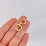 Hoop Earrings Carril Bv Tupido 3.95g / 1/2 in 18K Yellow Gold
