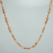 Rustic Barrel Chain 8.2gr / 23 3/4 in / 1.45mm 18K Rose Gold $