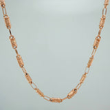 Rustic Barrel Chain 8.2gr / 23 3/4 in / 1.45mm 18K Rose Gold $