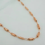Rustic Barrel Chain 8.2gr / 23 3/4 in / 1.45mm 18K Rose Gold $