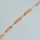 Rustic Barrel Chain 8.2gr / 23 3/4 in / 1.45mm 18K Rose Gold $