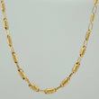 Cadena Rustica Barril 7.7 g / 24 in / 3 mm Oro Amarillo 18K