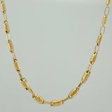 Cadena Rustica Barril 7.7 g / 24 in / 3 mm Oro Amarillo 18K