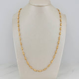 Cadena Rustica Barril 7.7 g / 24 in / 3 mm Oro Amarillo 18K