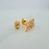 Topos Flor 0.85gr / 5.7mm Oro Amarillo 18K %