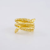 Spiral Snake Ring 4.65g / T9 Yellow Gold 18K