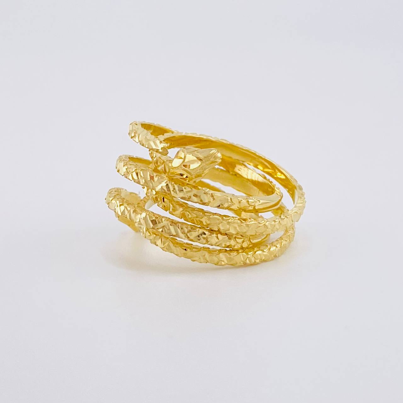 Spiral Snake Ring 4.65g / T9 Yellow Gold 18K