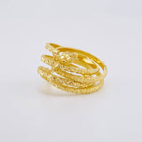 Spiral Snake Ring 4.65g / T9 Yellow Gold 18K