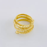 Spiral Snake Ring 4.6g / T8 1/2 Yellow Gold 18K