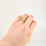 Spiral Snake Ring 4.65g / T9 Yellow Gold 18K