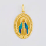 Pendant Virgin of the Miraculous 2g / 1 1/4 in Yellow Gold 18K