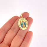 Pendant Virgin of the Miraculous 2g / 1 1/4 in Yellow Gold 18K