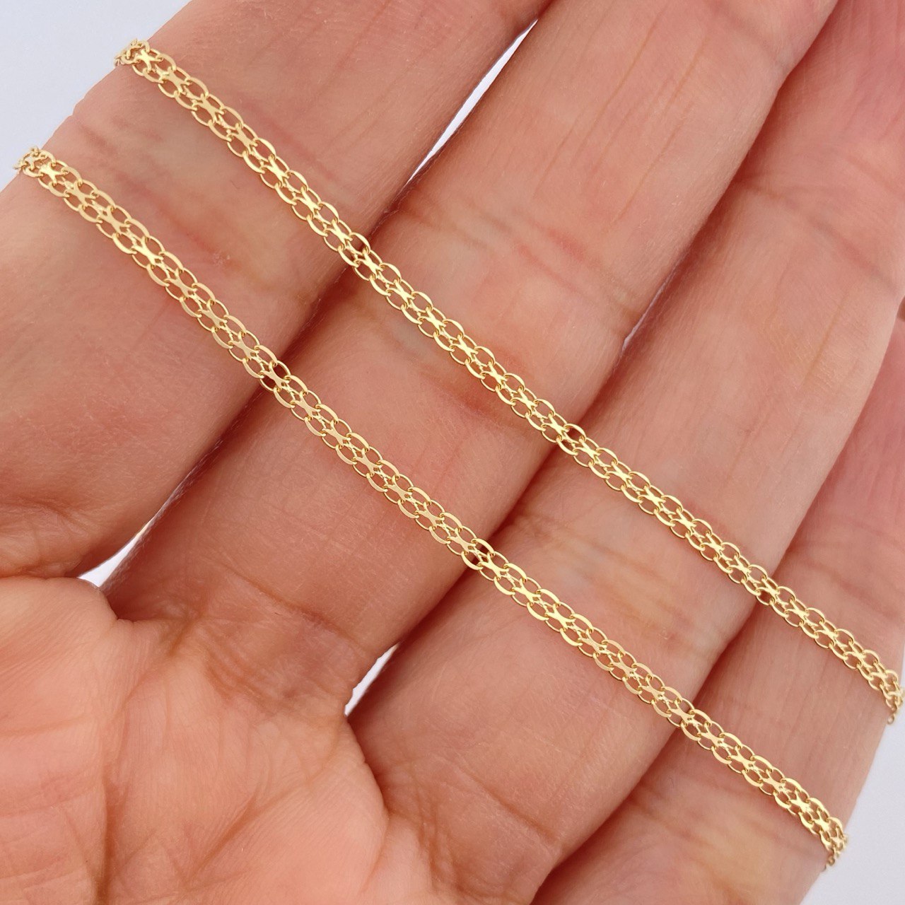 Bismark Chain 2.6gr / 23.7in / 18K Gold +1$