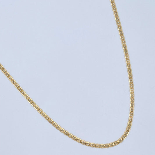 Cadena Escalera Plana 4.1gr / 60.2cm / Oro Amarillo +3 18K &