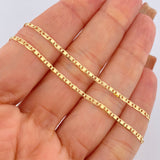Flat Mariner Chain 3.15gr / 23.8in / 18K Gold +3 &