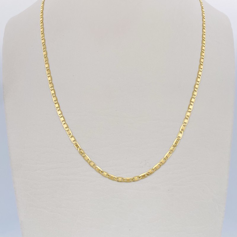 Flat Mariner Chain 3.15gr / 23.8in / 18K Gold +3 &