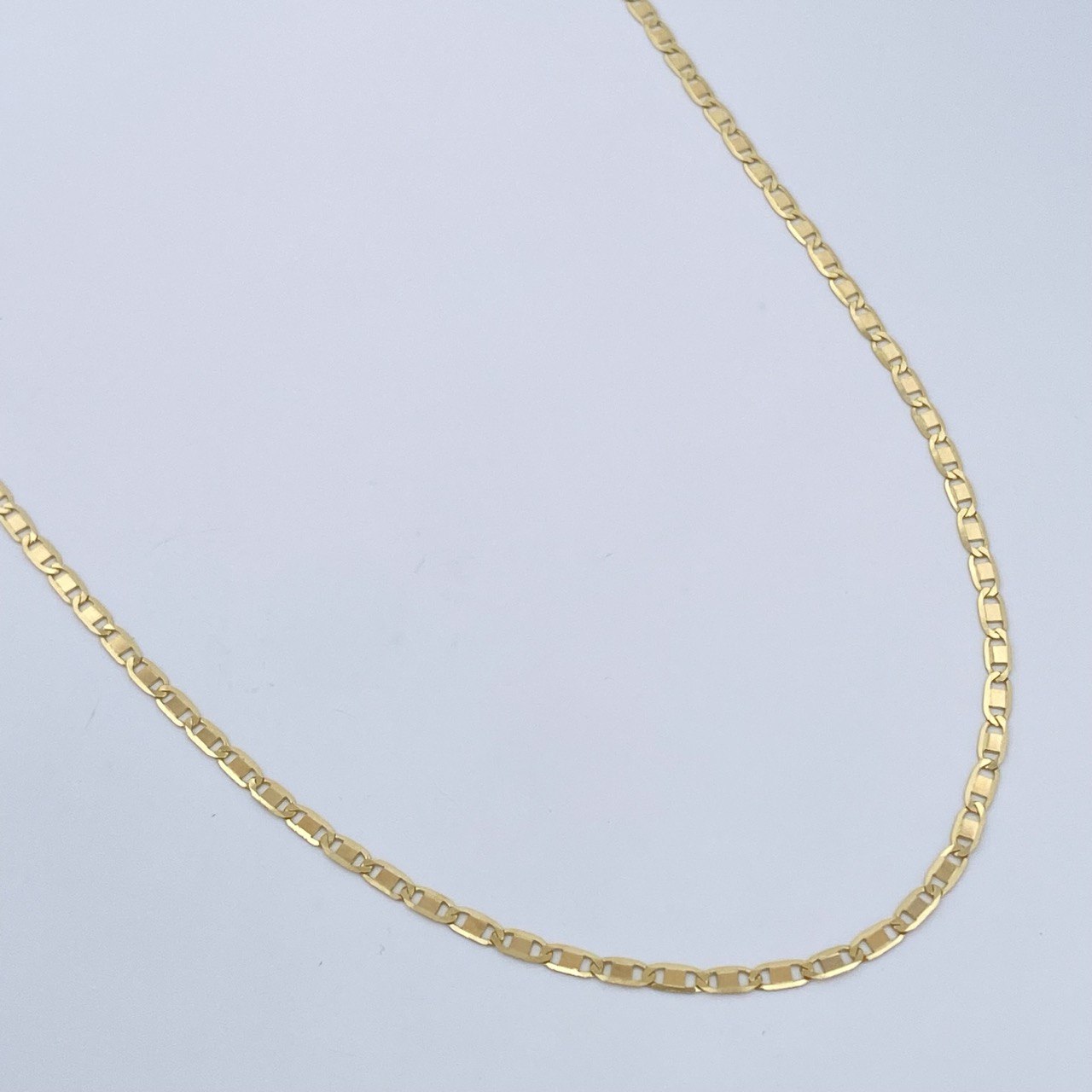 Flat Mariner Chain 3.15gr / 23.8in / 18K Gold +3 &