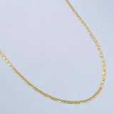 Flat Mariner Chain 3.15gr / 23.8in / 18K Gold +3 &