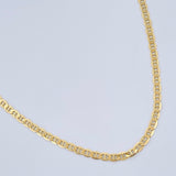 Flat Mariner Chain 4.3gr / 23.7in / 18K Gold +3 &