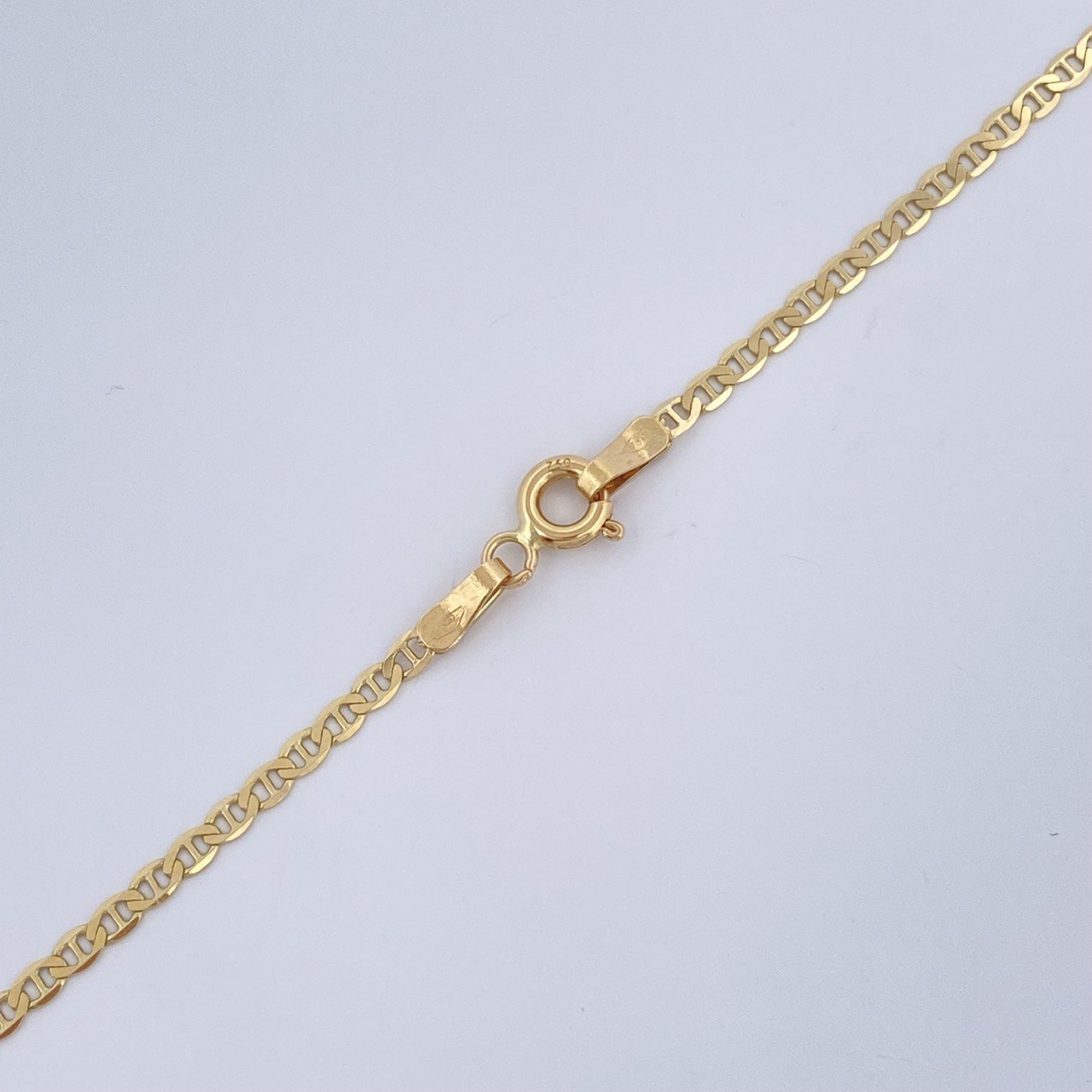 Flat Mariner Chain 4.3gr / 23.7in / 18K Gold +3 &