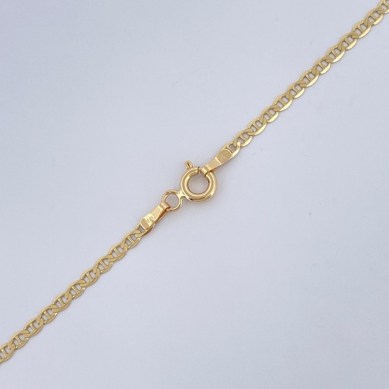 Flat Mariner Chain 4gr / 23.8in / 18K Gold +3 &