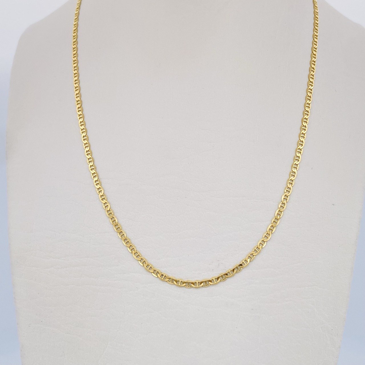 Flat Mariner Chain 4gr / 23.8in / 18K Gold +3 &