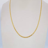 Flat Mariner Chain 4gr / 23.8in / 18K Gold +3 &