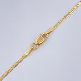 Flat Mariner Chain 3.9gr / 23.6in / 18K Gold +3 &