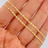 Flat Mariner Chain 3.9gr / 23.6in / 18K Gold +3 &