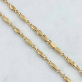 Rustic Chain Ojiva 8.45gr / 60cm / 3.3mm Textured 18K Yellow Gold ©
