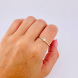 Dense Solitaire Ring 1.6gr / T7 / Yellow Gold 18K *