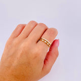 Anillo Tupido Delicado 2.9gr / T7 1/2 / Oro Amarillo 18K *