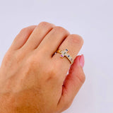 Anillo Cruz Tupida 3gr / T6 3/4 / Oro Amarillo 18K *