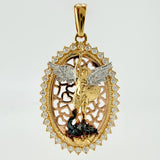 Dije Marco San Miguel Arcangel 4.3gr / 1 1/4 in / Tres Oros 18K