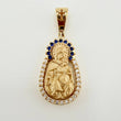 Virgin of Carmen Pendant 2.5gr / 1 in / Yellow Gold 18K