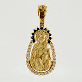 Virgin of Carmen Pendant 2.5gr / 1 in / Yellow Gold 18K